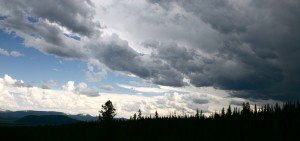 Storm at base of Grand Teton