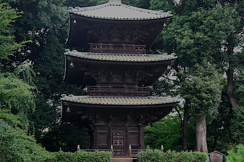 Three storey pagoda