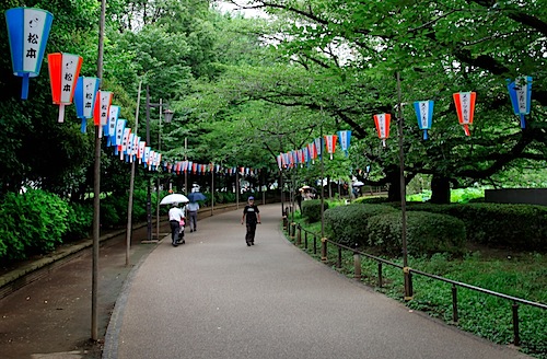 Lanterns in Ueno park