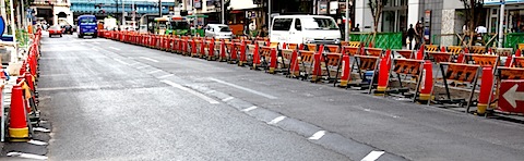 Shibuya construction site