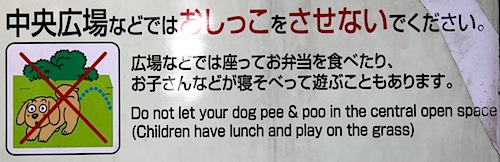 No dog poop sign