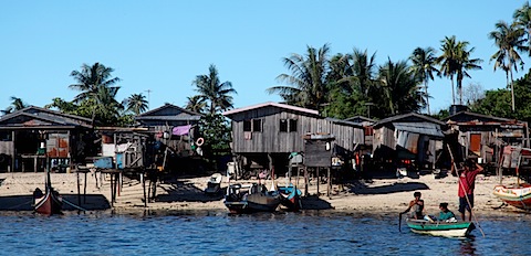Stilt houses on Malbu