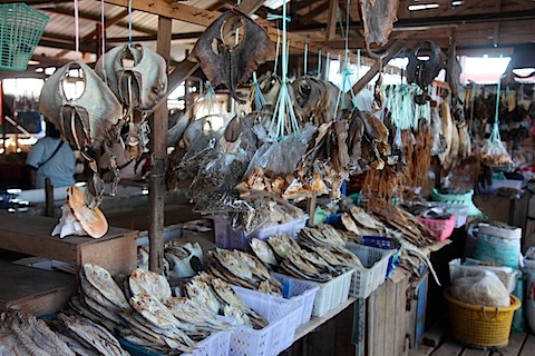 Dried Fish in Semporna Market