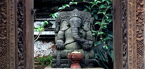 Ganesha Statue in Door