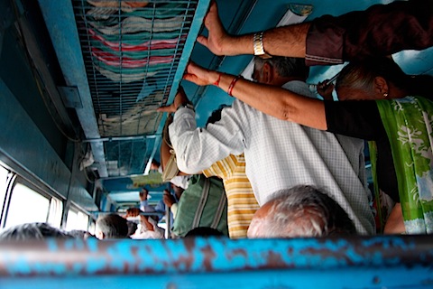 Crowded Bus to Ajanta
