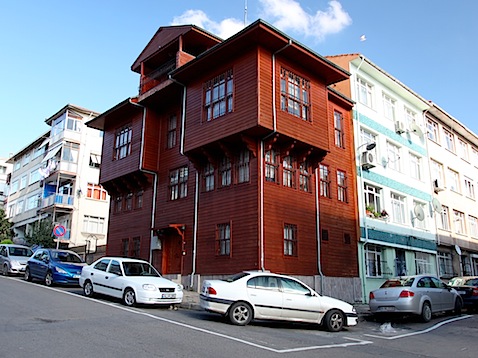 Modern wooden building