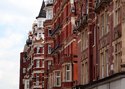Brick buildings in Kensington