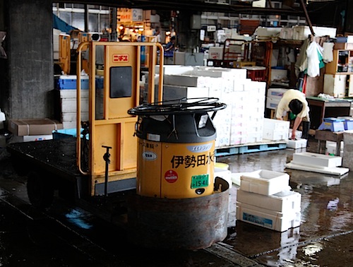 Mini truck at Tsukiji Fish Market