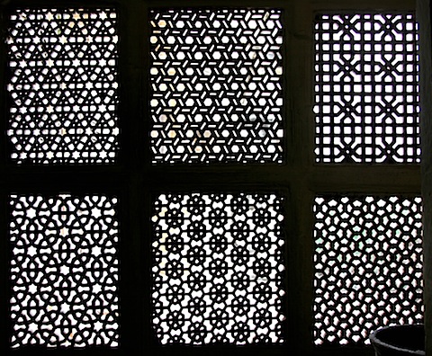 Stone window at Udaipur Palace