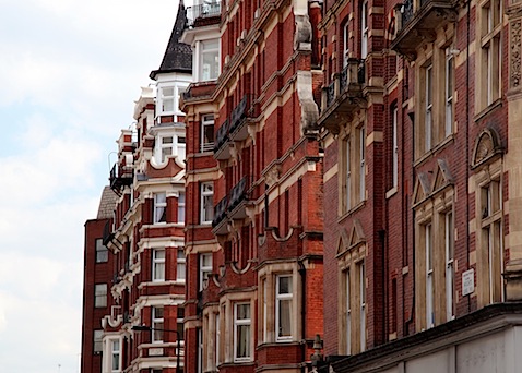 Brick buildings in Kensington