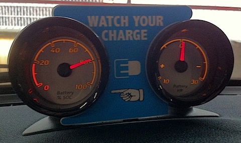 Inside electric car2go