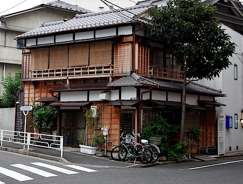 Wooden house near Ueno park