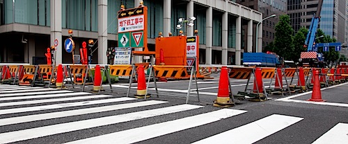 Well organized construction site