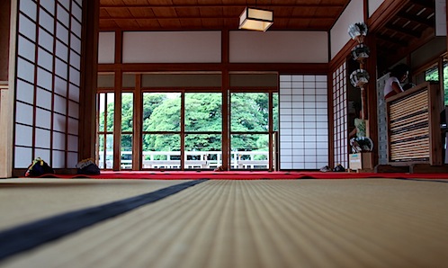 Teahouse in Hamarikyu-Teien Garden