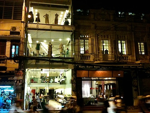 Old and New Building in Hanoi