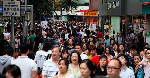 People in Causeway Bay