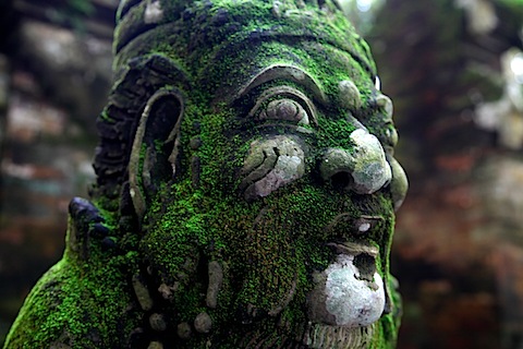 Carving at Bukit Sari Temple