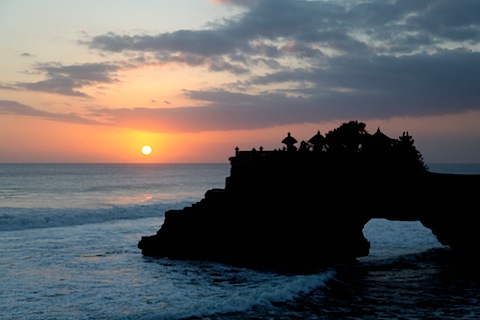 Sunset at Pura Tanah Lot