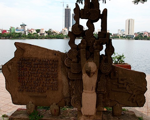 Anti Aircraft Memorial to Group who shot down John McCain