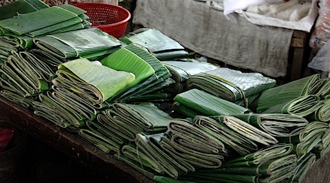 Banana leaves