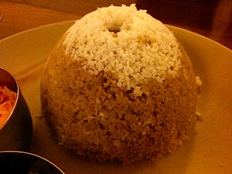 Puttu (Steamed wheat flour)