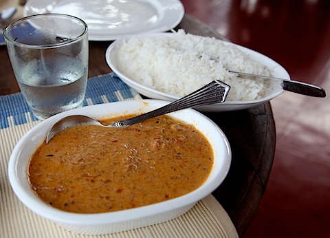 Cashew curry at Ginger