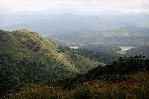 Western Ghats seen from Periyar