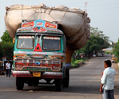 Overloaded Truck