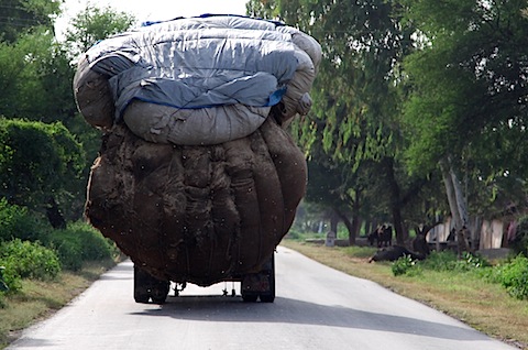 Overloaded truck