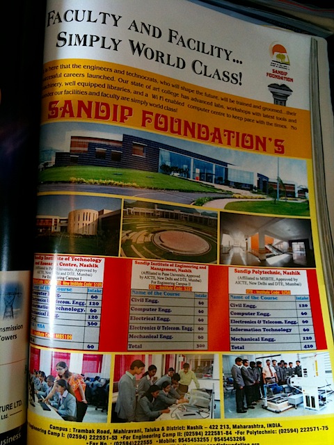 Education Ad in Jet Airways Magazine