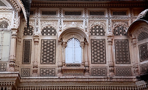 Stone carvings at Mehrangarh