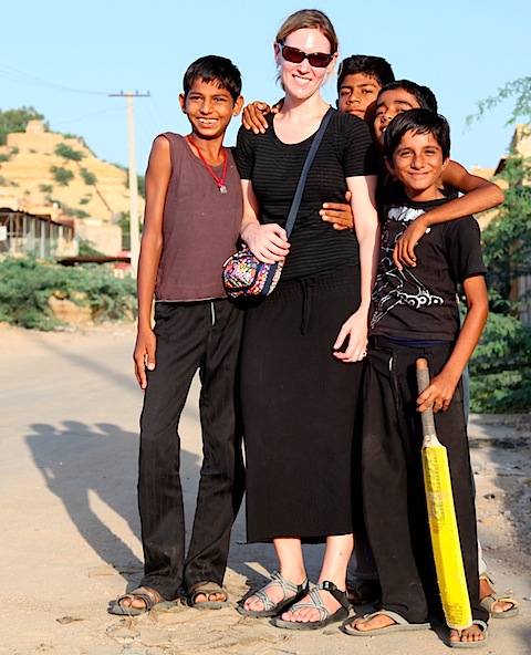 Wendy with kids