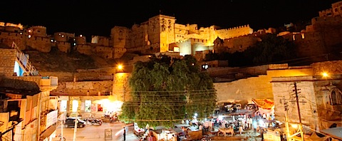 Jaisalmer Fort at night