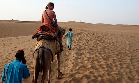 Wendy on camel