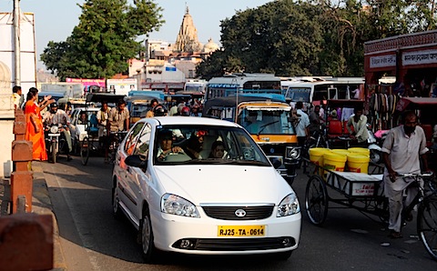 Horrible traffic in Badi Chaupar