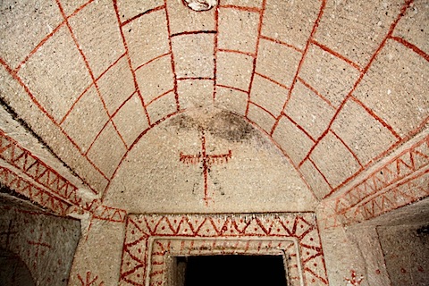 Inside church