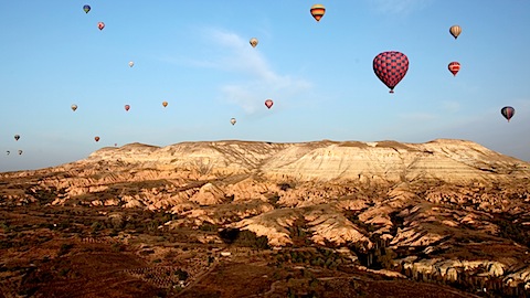 Balloons over Cappadocia