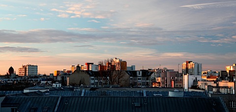 Morning sun from our apartment