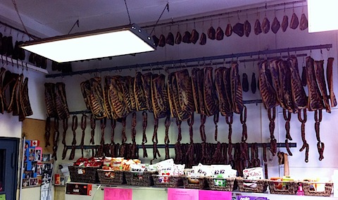 Hanging Meat at JN&Z Deli