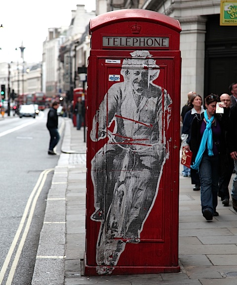 Einstein on Bike Street Art