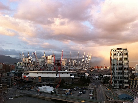 Sunset & Rain Over BC Place