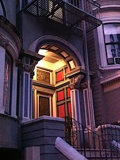 Victorian Houses at Dusk