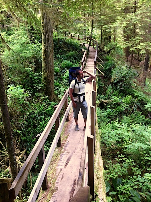 Me on Bridge at Rainforest Trail