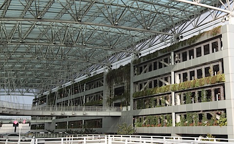 PDX Airport with Green Wall