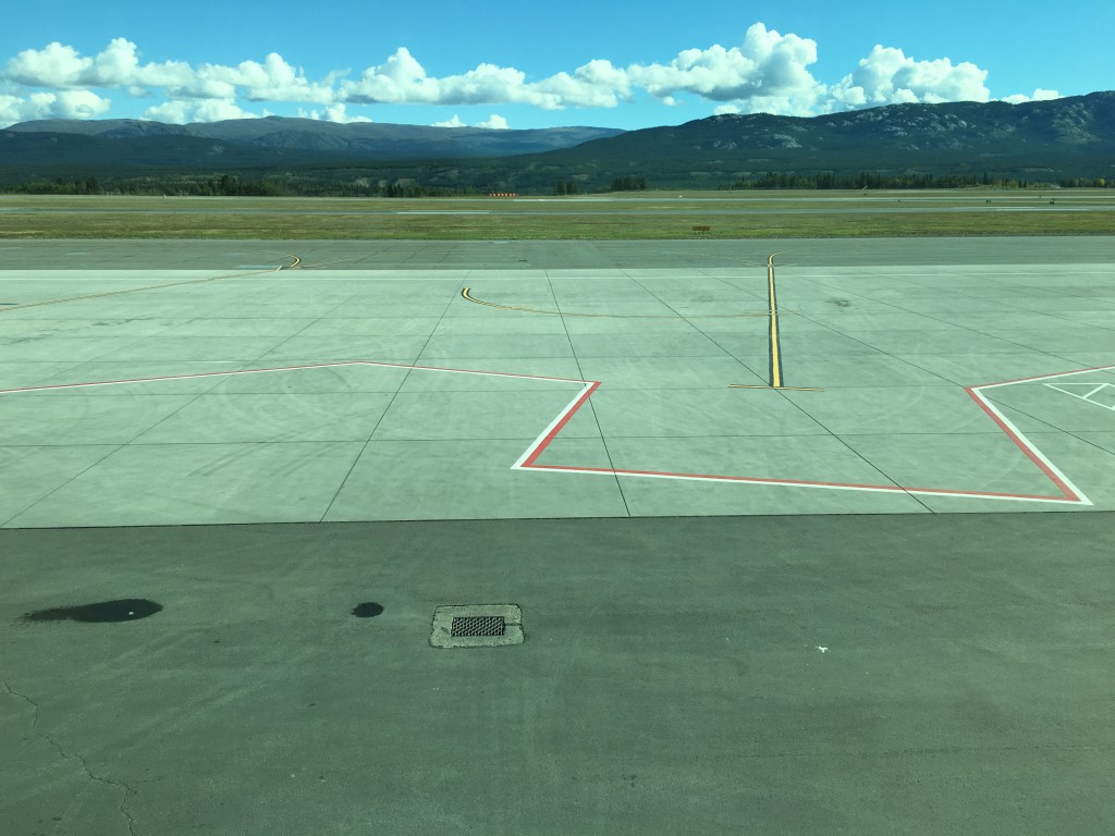 View of downtown Whitehorse from Airport