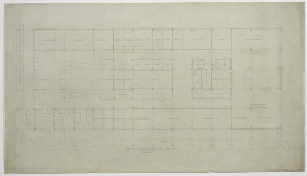Chemical Engineering & Metallurgy Building, First Floor Plan
