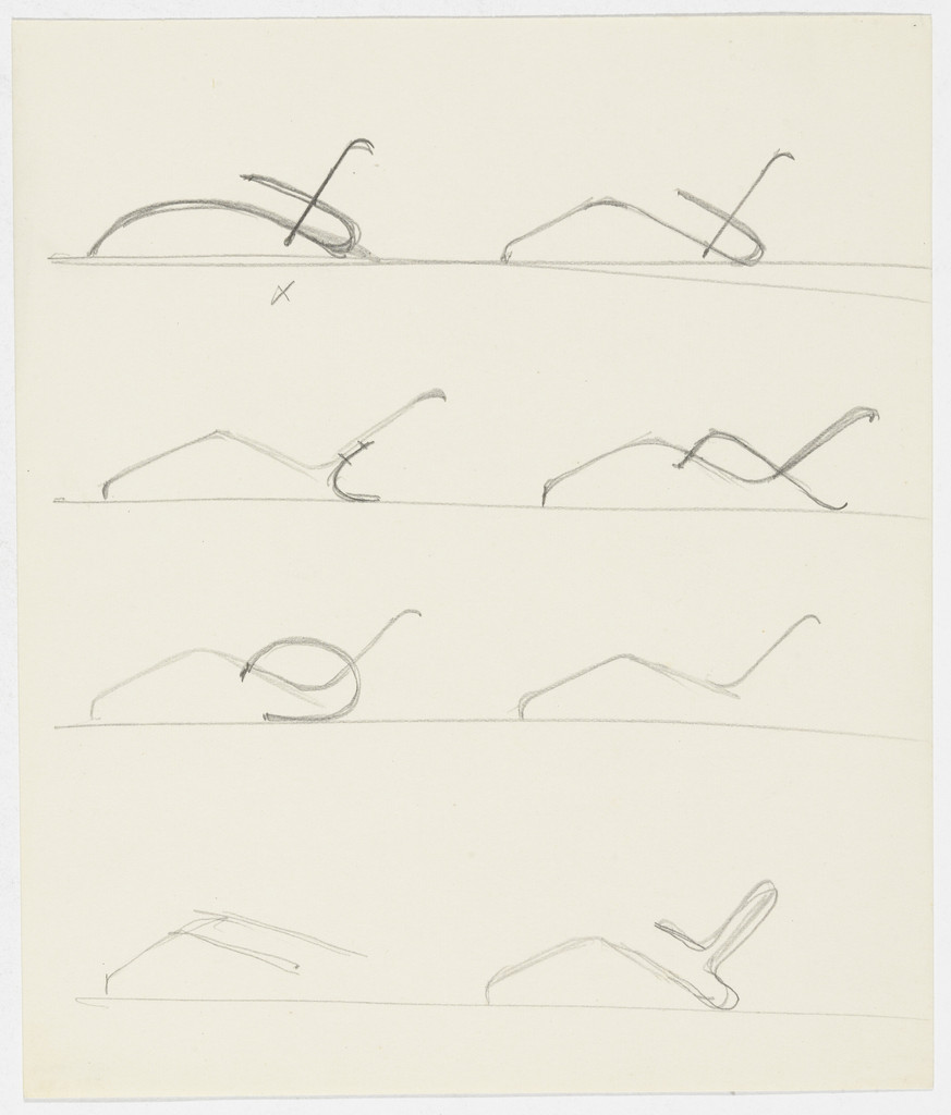 Reclining Chair with Arms. Reclining Chair without Arms. (Elevation sketches)