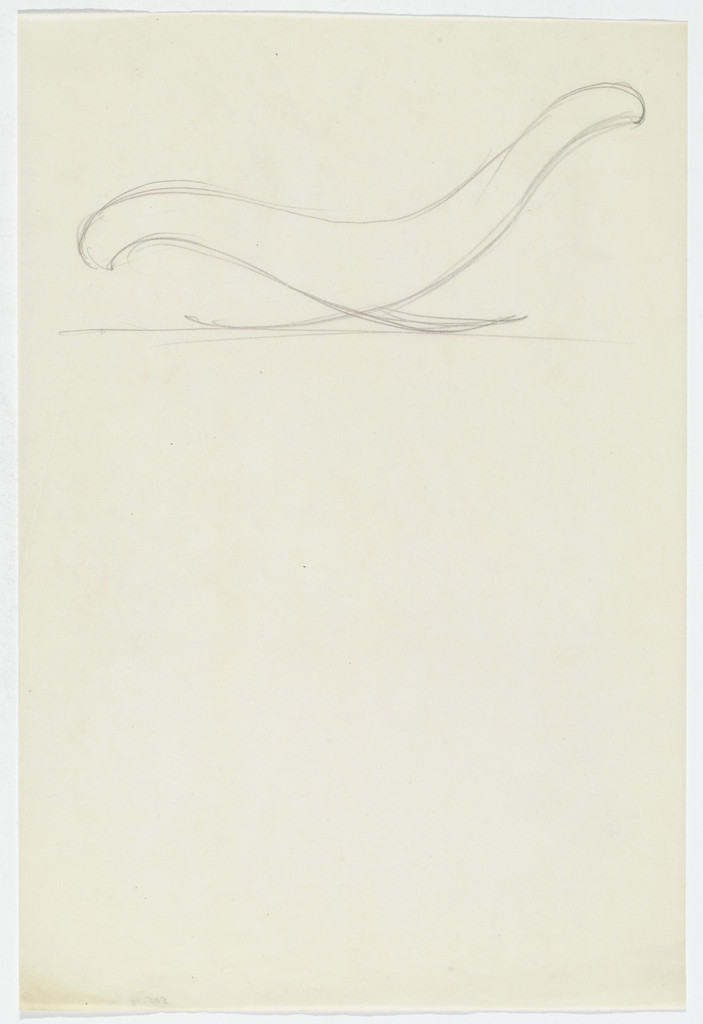 Reclining Chair without Arms (Elevation sketch)