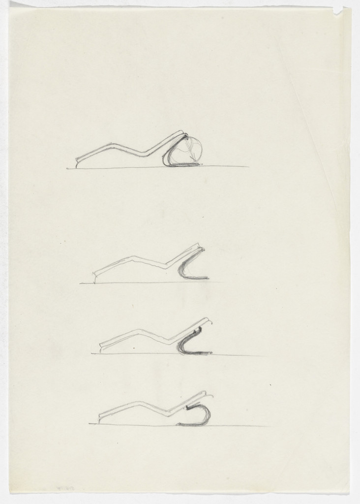 Reclining Chair (Four elevation sketches)