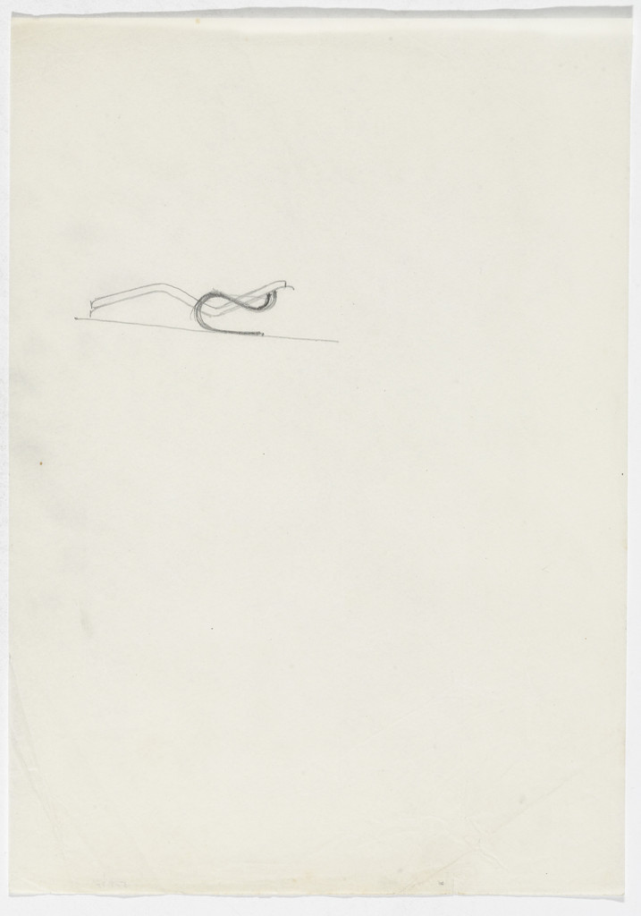 Reclining Chair with Arms (One elevation sketch)